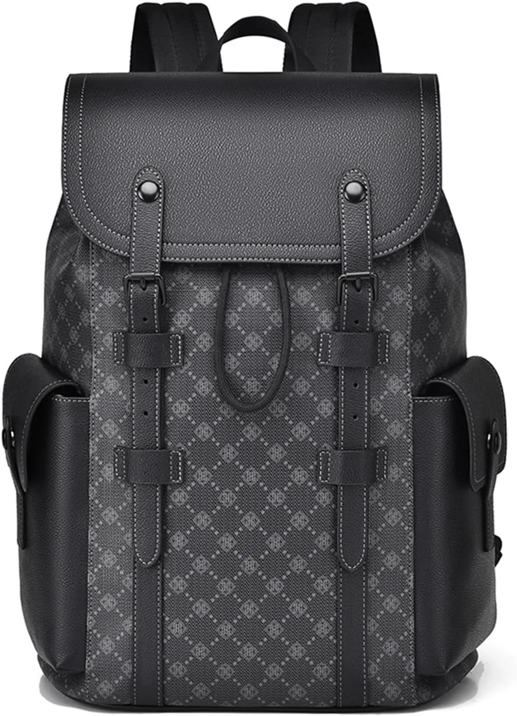 KingTo Laptop Backpack for Men Luxury Anti-Theft Travel Backpack Casual Business Waterproofing Computer Bag (black)