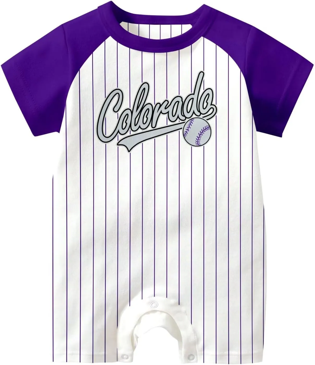 KREDE Baby Clothes Unisex Bodysuit White Custom Name Number for Baby Boys