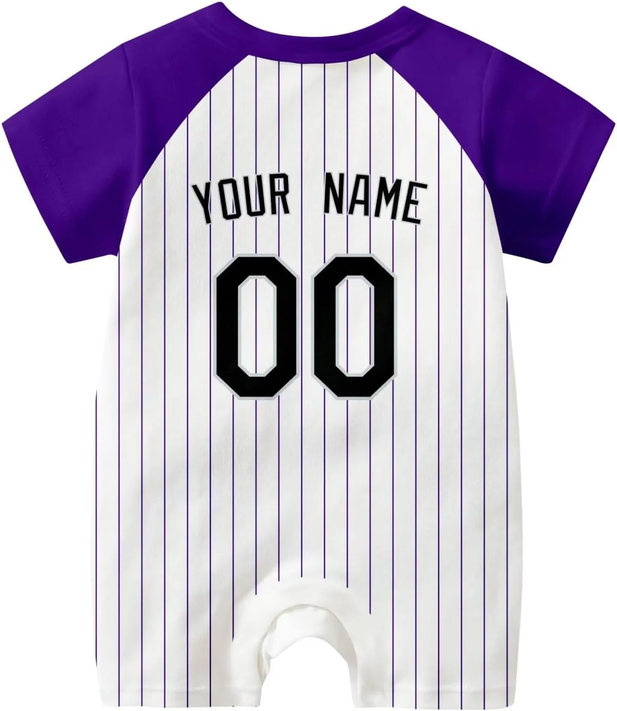 KREDE Baby Clothes Unisex Bodysuit White Custom Name Number for Baby Boys