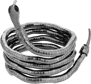 LAKIYOYO Bendable Snake Bracelet for Women Adjustable Punk Snake Choker - Flexible Multi-Purpose Medusa Necklace Hollween Jewelry