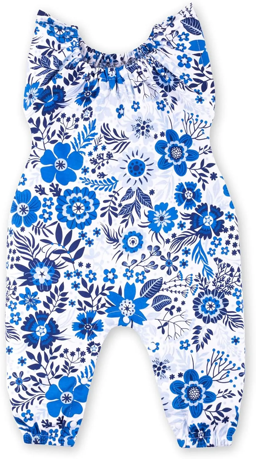 Lamaze Organic Baby baby-girls Romper, 1 Piece Coverall, Sleeveless Jumpsuit With Long Pants, 1 Pack