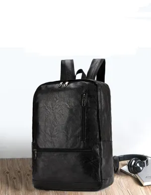 Laptop Leather Anti theft Waterproof Backpack