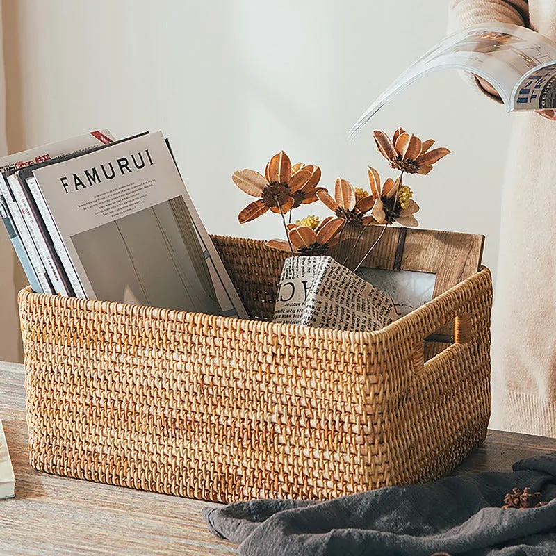 Large Wicker Basket | Bathroom Organizer