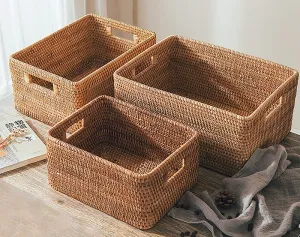 Large Wicker Basket | Bathroom Organizer