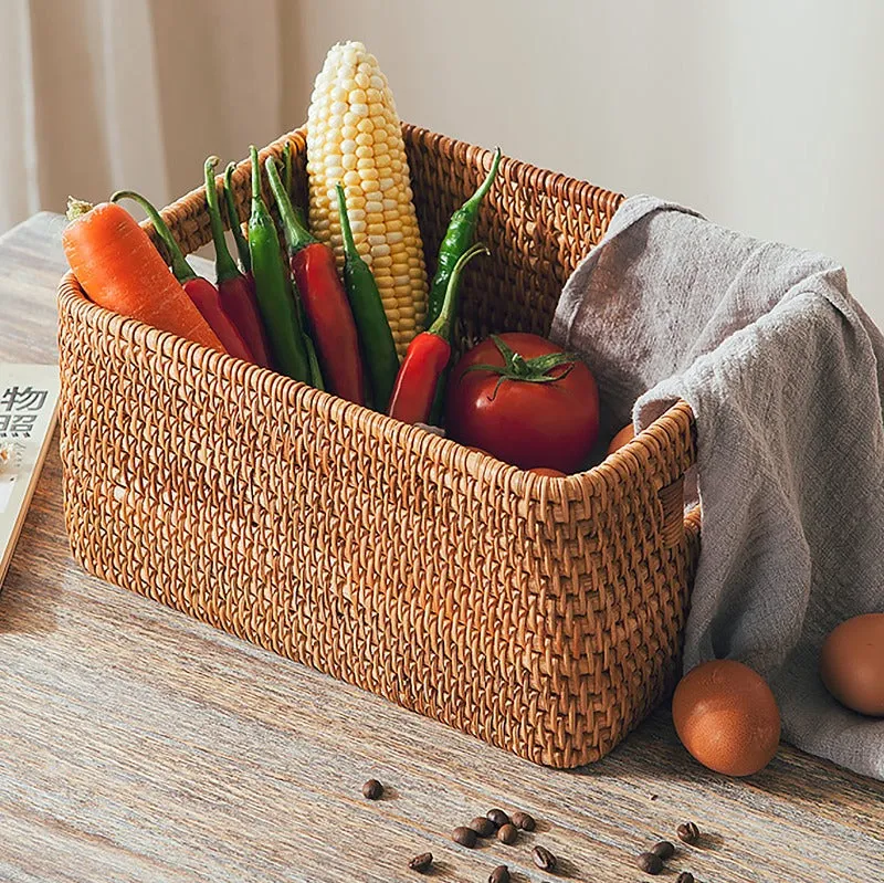 Large Wicker Basket | Bathroom Organizer