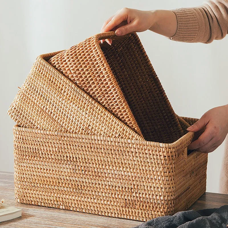 Large Wicker Basket | Bathroom Organizer