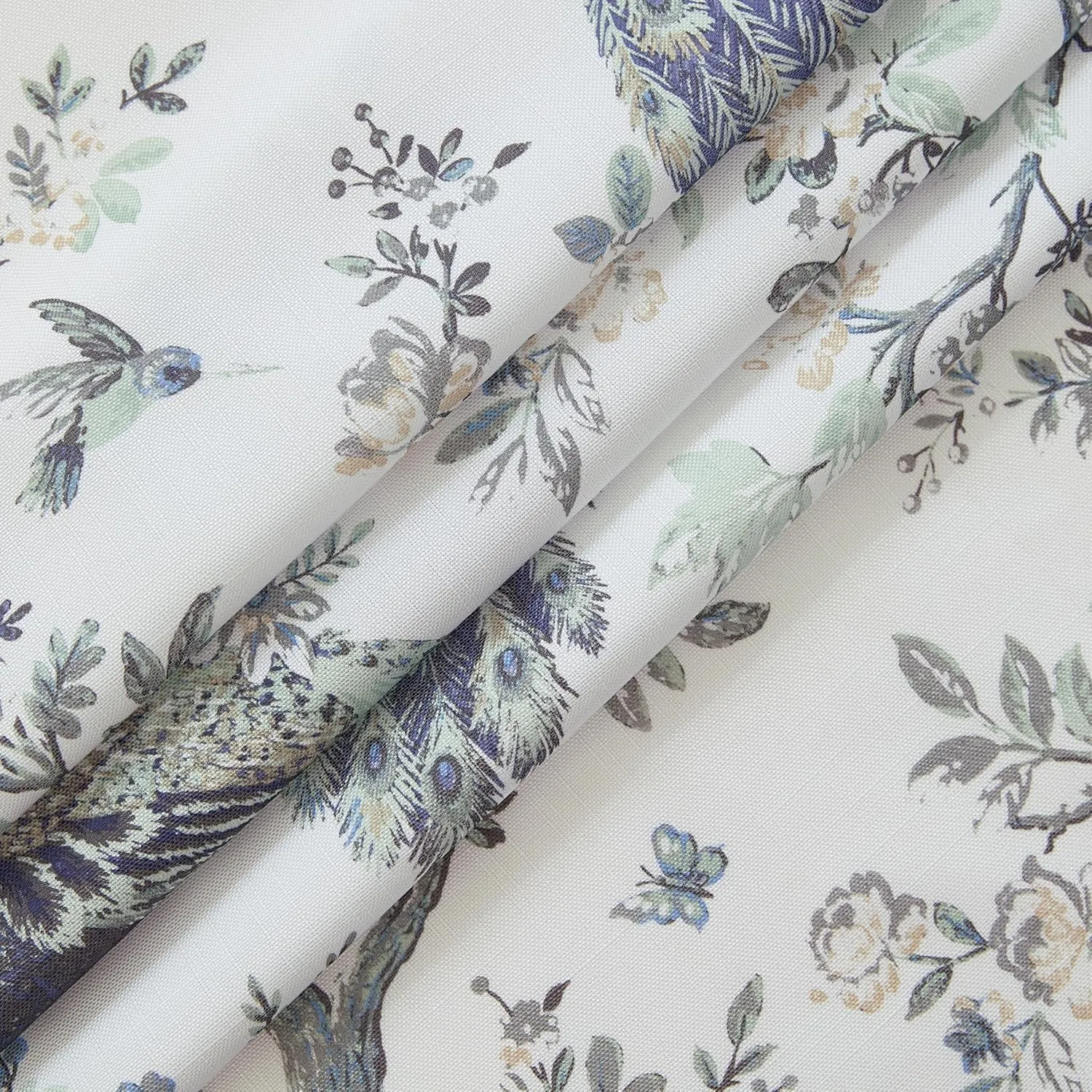 Laura Ashley Belvedere Window Curtains with Rod Pocket, 84-inch Length, 2 Panels Set, Canvas Light Filtering, White