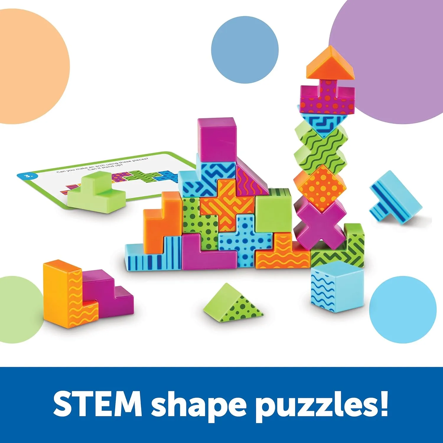Learning Resources STEM Explorers Brainometry - 34 Pieces, Ages 5  STEM Toys for Kids, Brain Teaser Toys and Games, Kindergarten Games,Back to School