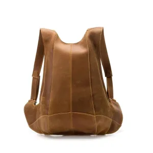 Leather Backpack Anti-theft with Phone Pocket for Men & Women