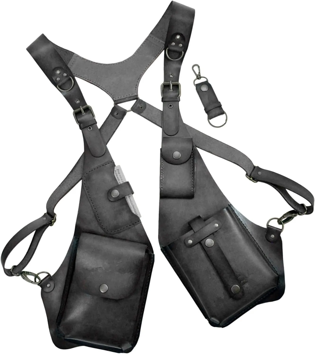 Leather Shoulder Bag For Men, Anti Theft Harness Bag For Men, Medieval Leather Underarm Shoulder Bag, Adjustable Pu Leather