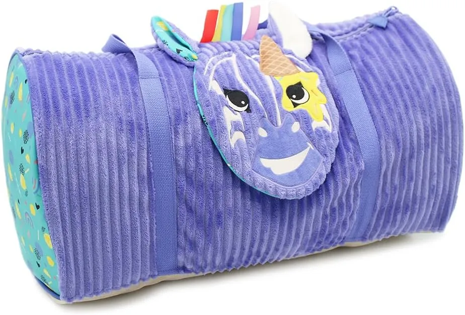 Les Déglingos - Kiprocos Kiprocos The Zebra Weekend Bag - Baby Changing Bag and Travel, Unisex Kids, Purple, One Size, Purple., 48 x 25 x 25 cm, Casual, Purple., 48 x 25 x 25 cm, Casual