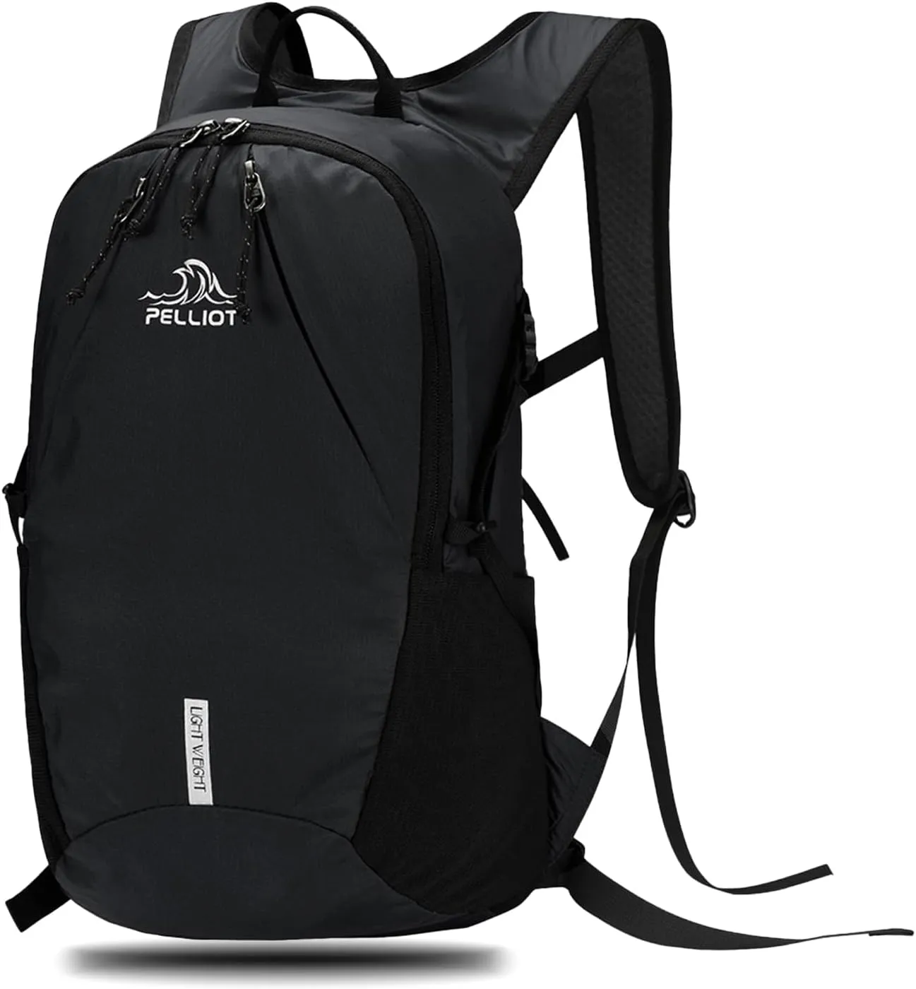 Lightweight sport Backpack for Hiking Daypack， Running，motorcycle, bike or scooter riders, a perfect commuter essential (Phantom Night Black)