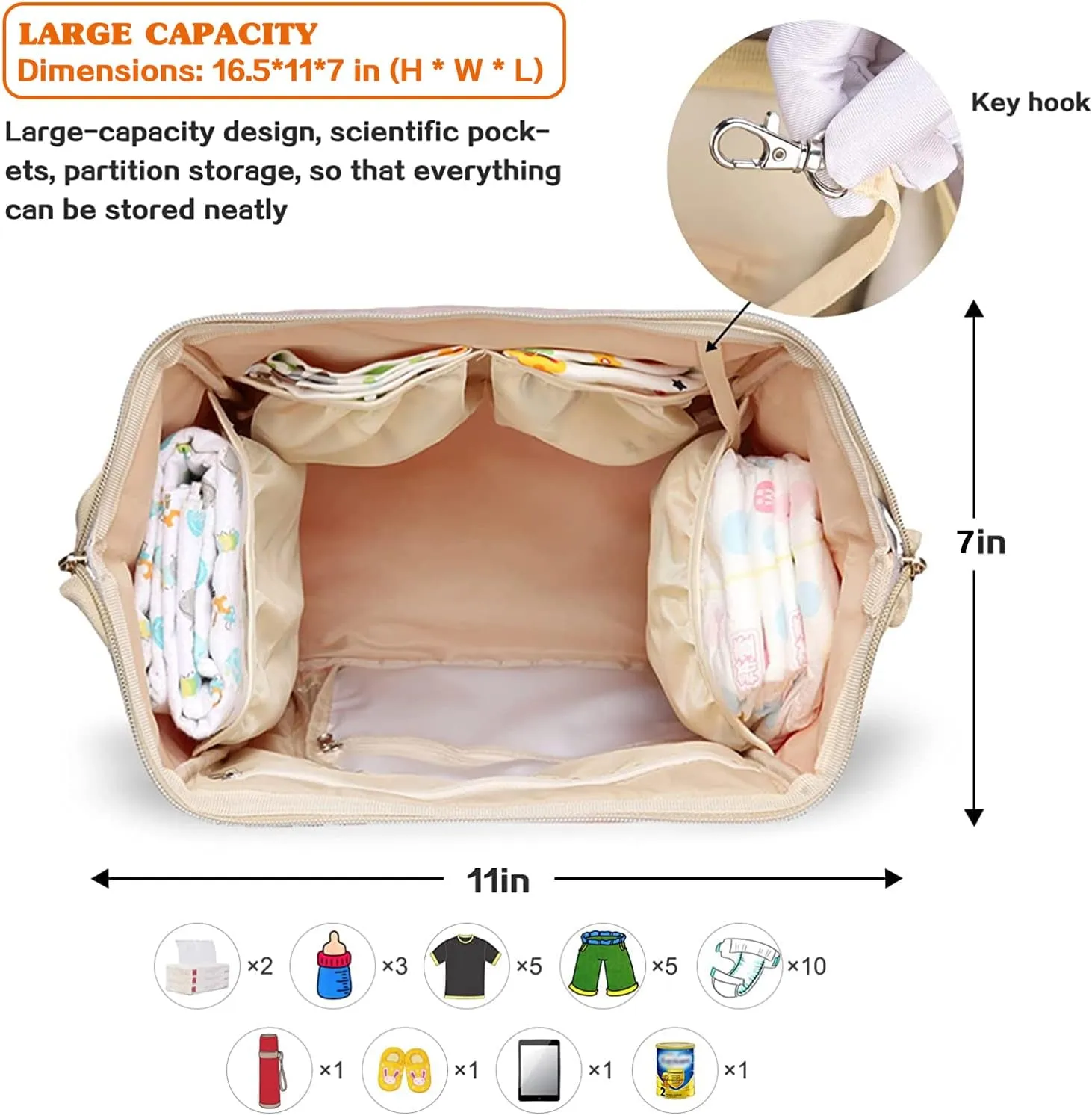 Limhoo Diaper Bag Backpack for Men Dad, Waterproof Large Canvas Camo Nappy Bags, Baby Care Bag (Jungle Camouflage)