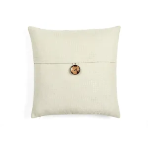 Linen Texture Woven Button Decorative Pillow Cover
