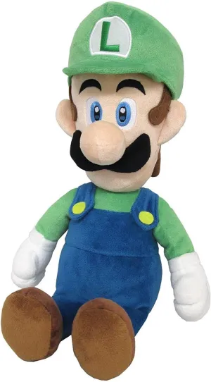 Little Buddy 1584 Super Mario All Star Collection - 1584 - Luigi Medium Stuffed Plush, 15", Multi-Colored