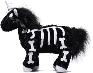 Littleforbig Uniskelly Skeleton Unicorn Stuffed Animal Plush Shoulder Bag Purse