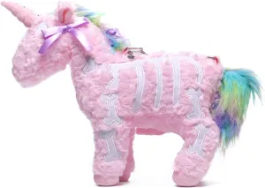Littleforbig Uniskelly Skeleton Unicorn Stuffed Animal Plush Shoulder Bag Purse