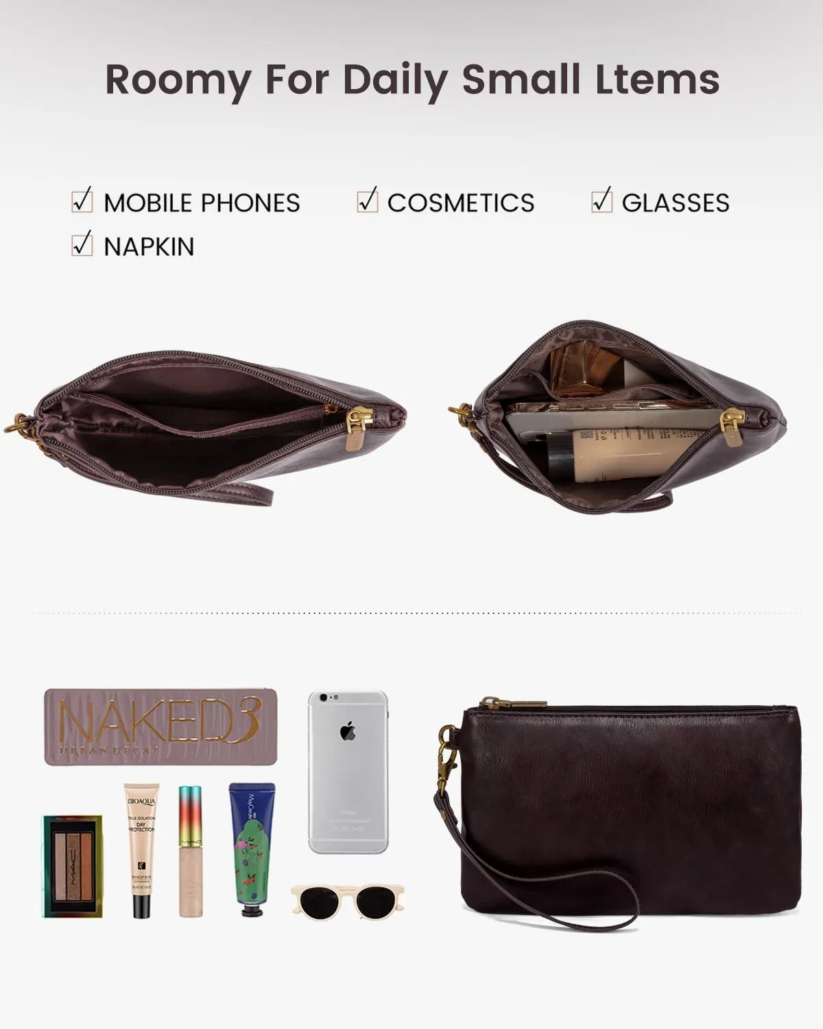 LOVEVOOK Laptop Tote Bag for Women, Vintage Leather Work Bags 15.6 inch Laptop Bag, Waterproof Computer Bag Business Office Briefcase, Purple