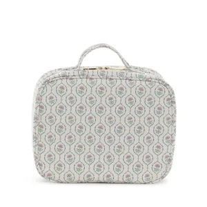 LUXE TRVL2 Cosmetic Toiletry Case - ANTIBES with Navy Pinstripe Liner