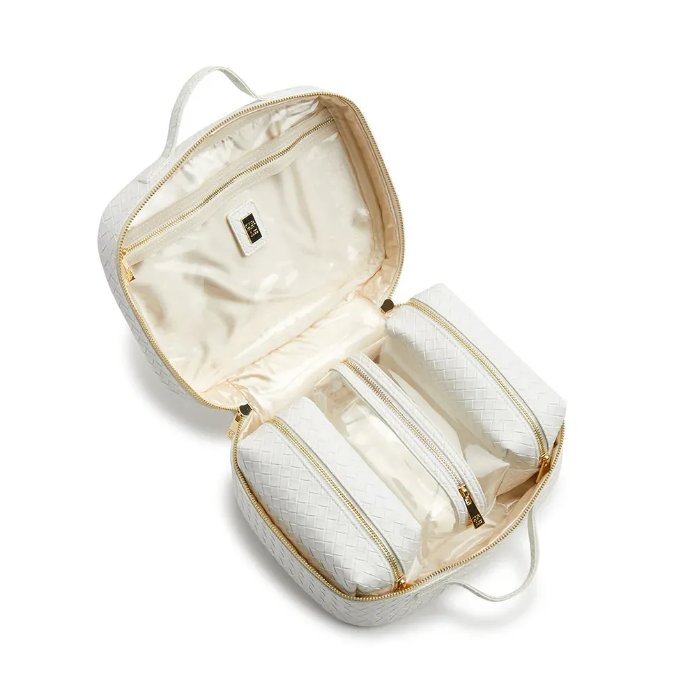 LUXE TRVL2 Cosmetic Toiletry Case - Woven