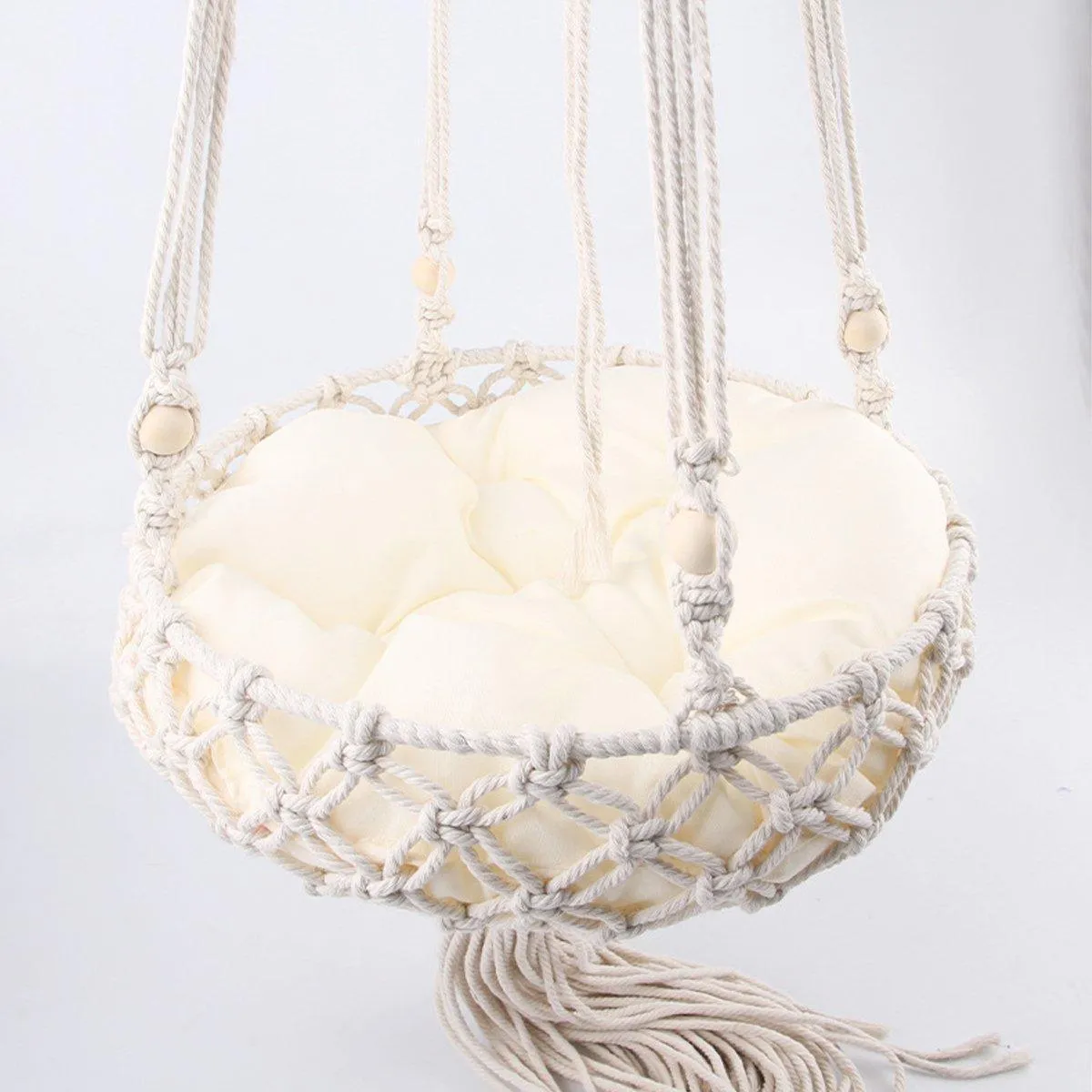 Macrame Cat Hammock Boho Style Kitty Hanging Swing Bed Pet Sleeping Bed Cat