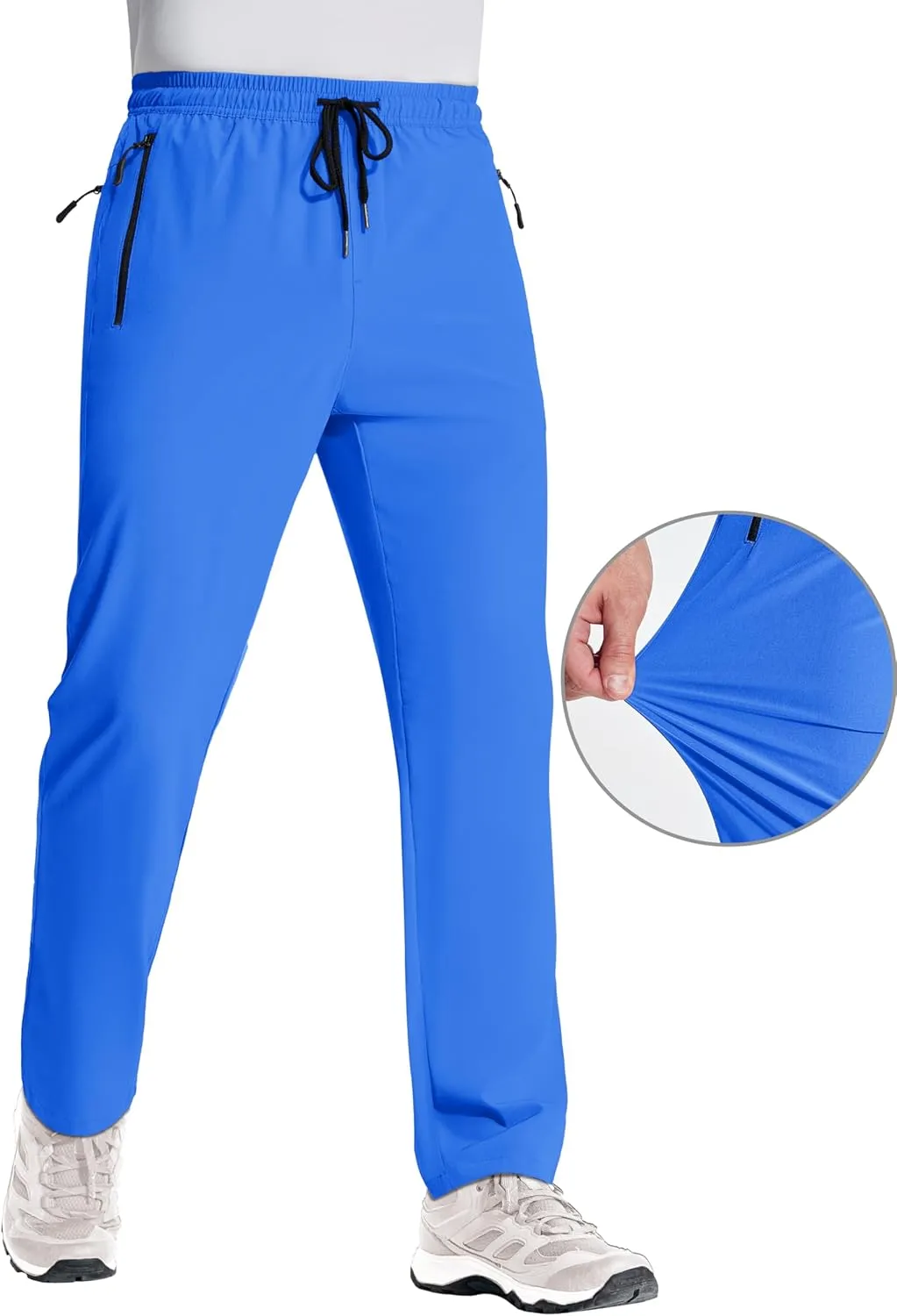 MAGNIVIT Mens Sweatpants with Zipper Pocket Lightweight Quick Dry Athletic Pants Elastic Waist Casual Jogger Gym Hiking Pant