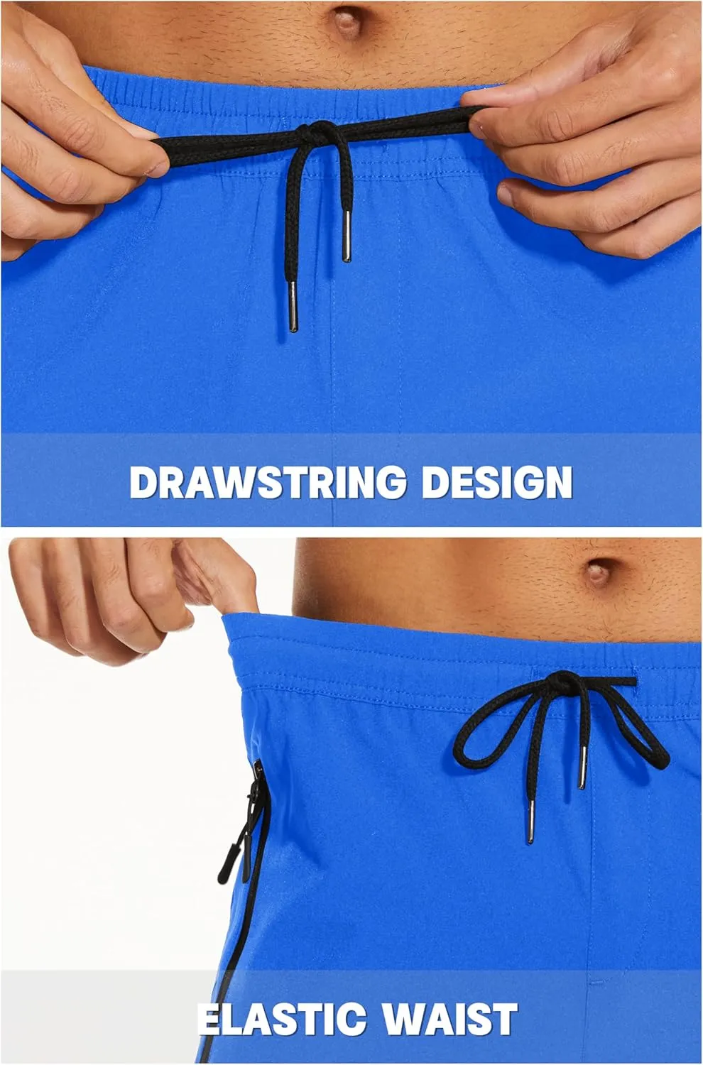 MAGNIVIT Mens Sweatpants with Zipper Pocket Lightweight Quick Dry Athletic Pants Elastic Waist Casual Jogger Gym Hiking Pant