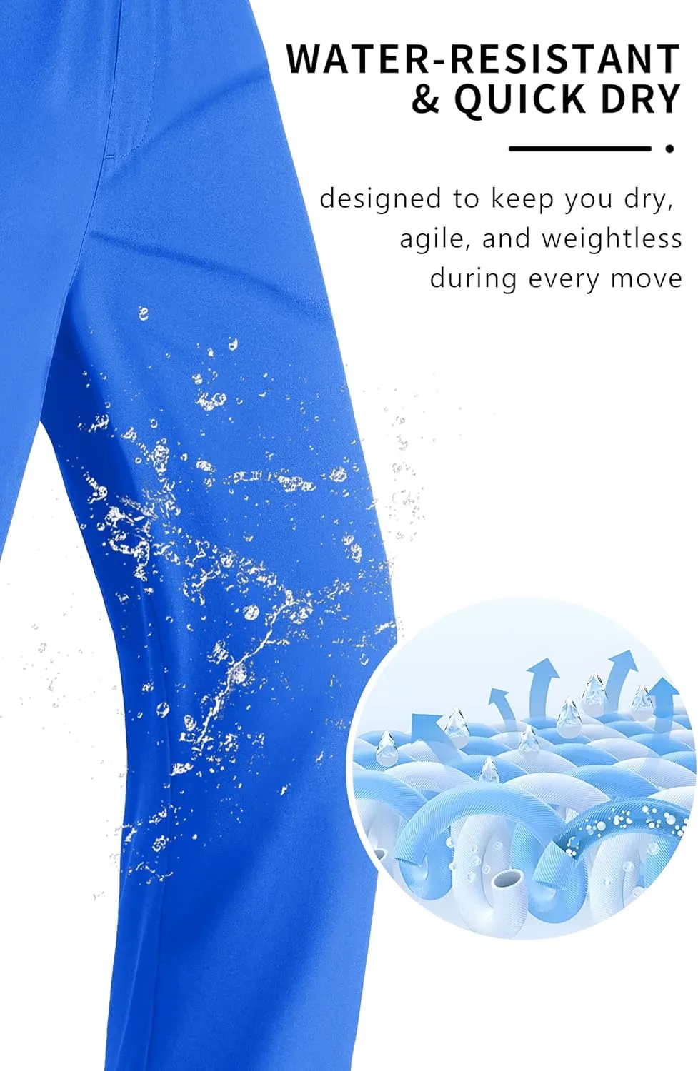 MAGNIVIT Mens Sweatpants with Zipper Pocket Lightweight Quick Dry Athletic Pants Elastic Waist Casual Jogger Gym Hiking Pant
