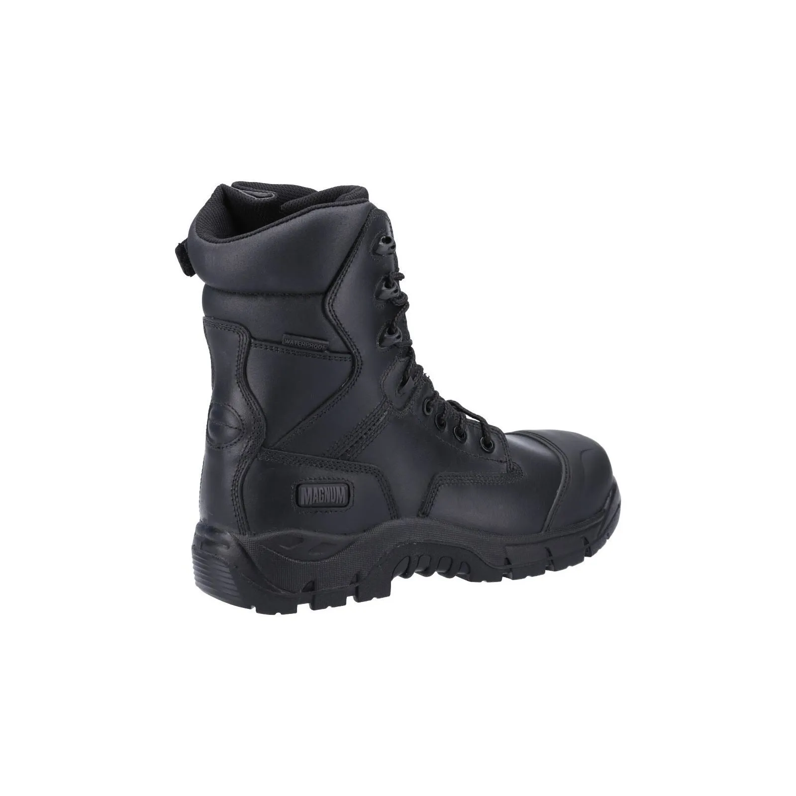 Magnum Men's Rigmaster 8.0 Side-Zip CT CP WP Uniform Safety Boot in Black