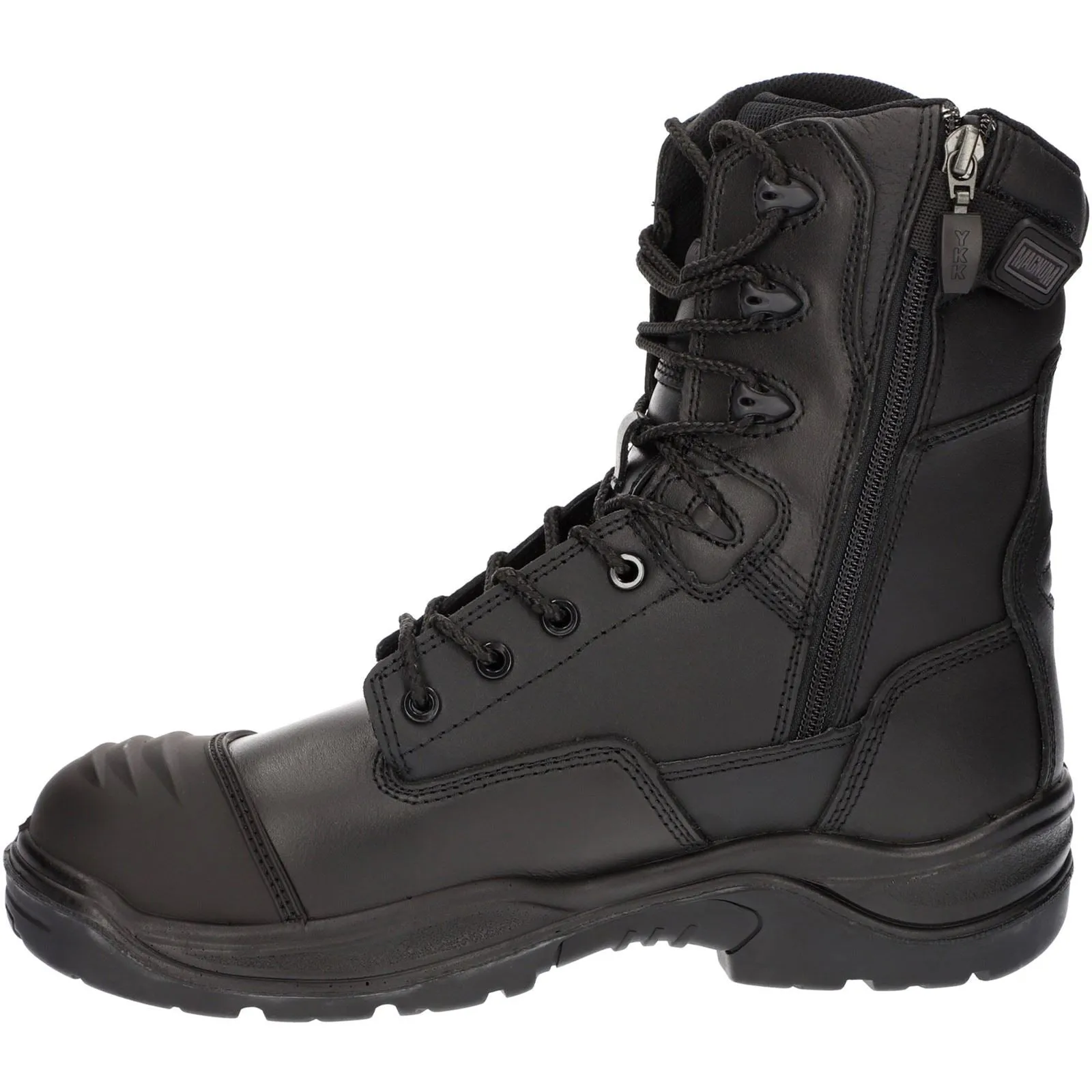Magnum Men's Rigmaster 8.0 Side-Zip CT CP WP Uniform Safety Boot in Black