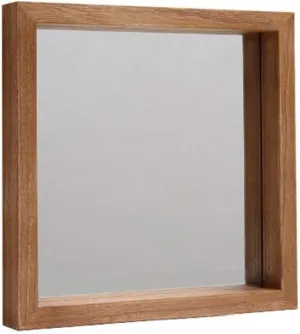 MAhongLan Rectangular Nostalgia Decorative Mirror, Wooden Frame Bedroom Entrance Makeup Mirror Small High Definition Beauty Mirror Creative Clear Mirror (Size : 3030CM)