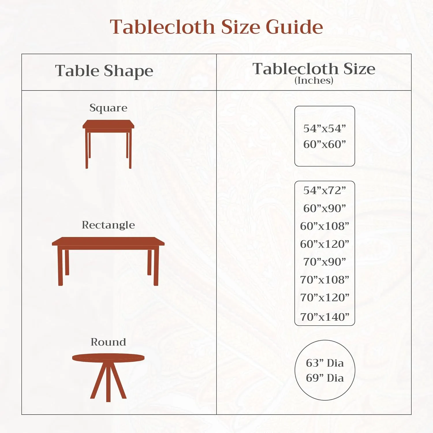 Maison d'Hermine Table Cloth Rectangle Table 100% Cotton 54 x 72 Inches Tablecloth Reusable Decorative Everyday Use for Dining Room, Farmhouse, Home, Party, Festive & Wedding - Bagatelle