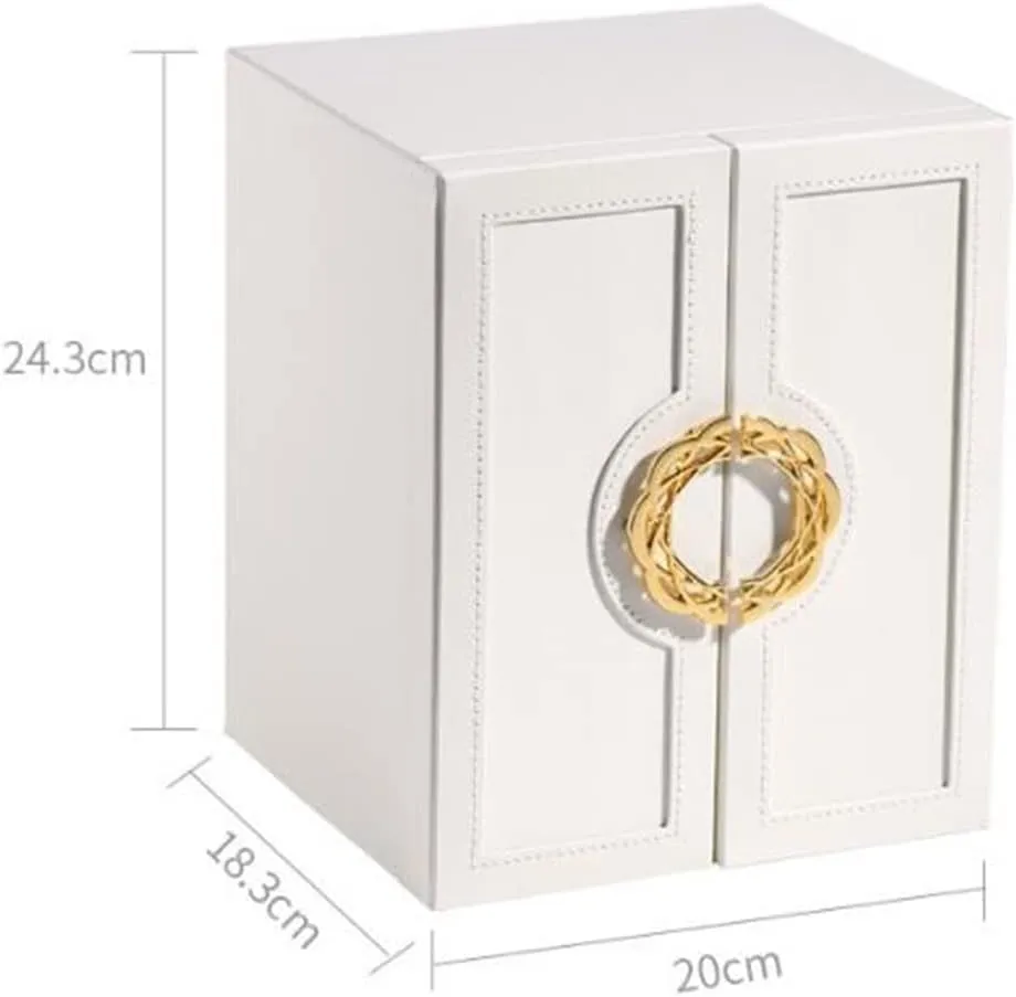 Makeup Storage Box Large Capacity Multi-Layer Korean Jewelry Box Earrings Necklace Jewelry Storage Box(1)