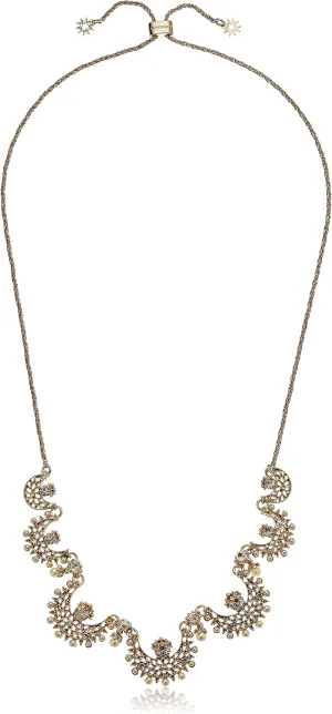 Marchesa Women's Gold Tone/Gold Multi Frontal Necklace