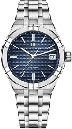 Maurice Lacroix Aikon 39mm Blue Dial Automatic Stainless Steel Swiss Watch AI6007-SS002-430-2