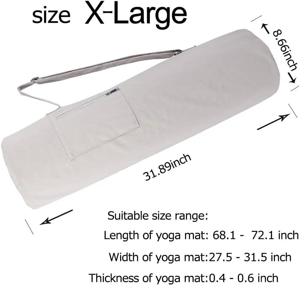 maxer 【6color Yoga Mat Bag, Yoga Mat Carrier Full-Zip Exercise Yoga Mat Carry Bag for Women Men with Multi-Functional Storage Pockets and Adjustable Shoulder Strap