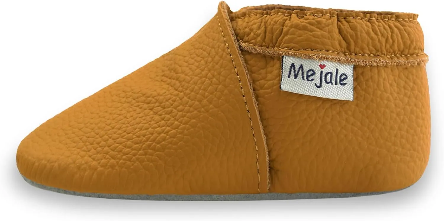 Mejale Baby Boy Girl Shoes Soft Soled Leather Moccasins Anti-Skid Infant Toddler Prewalker