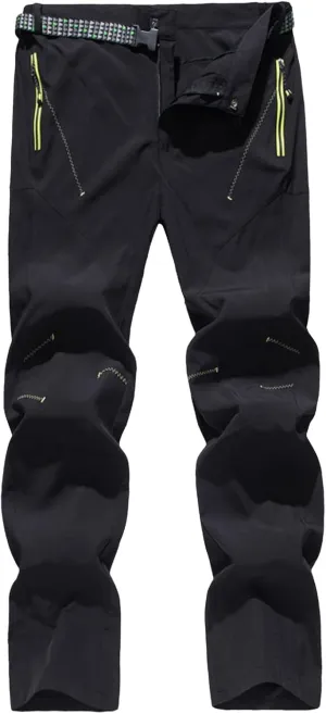 Men Outdoor Sports Pants Fashion Waterproof Hiking Running Pants Workout Athletic Sweatpants with Pockets Mens Cargos