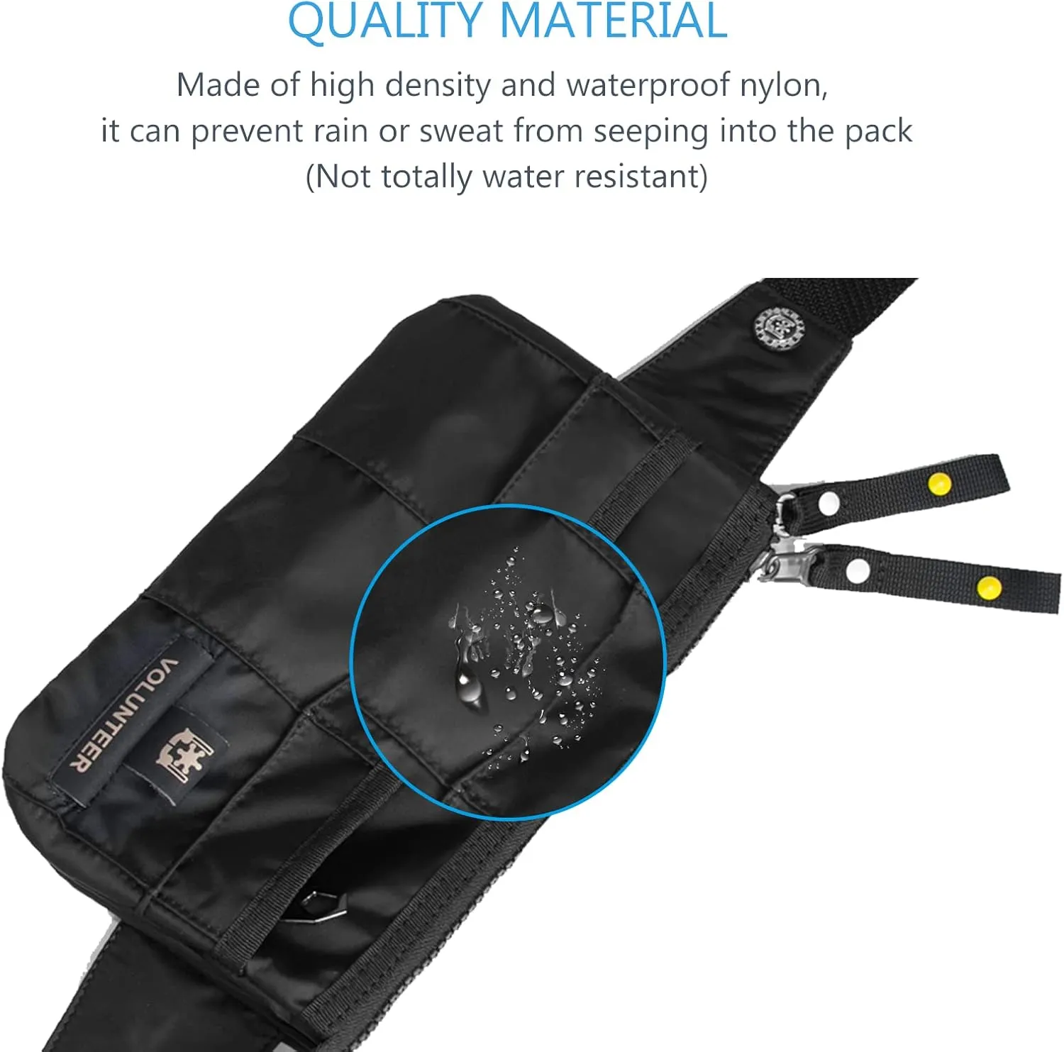 Men Women Fanny Pack, Sport Outdoor Waist Pack Bag, Anti-Theft Bum Bag, Jogging Cycling Hiking Running Traveling (Y9C Black)