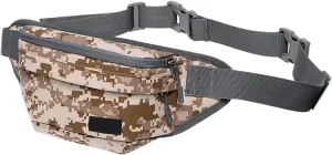 Men Women Resist Large Hiking Waist Bag Pack Carrying All Phones Running Walking Traveling(Camouflage)