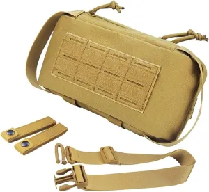 Men's Cross-Body Sling Bags Tactical Pouch Outdoor Multifunctional Chest Waist Bag First Aid Pouch Shoulder Bag for Hiking Travel Camping(Khaki)
