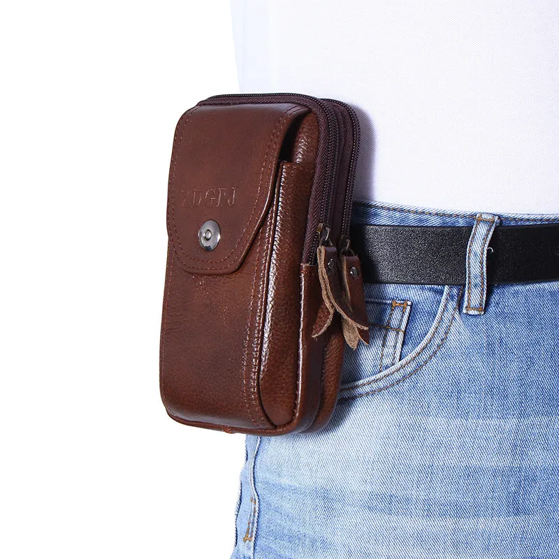 Men's Fashion Business Mobile Vertical Model In Shape Men's Waist Packs