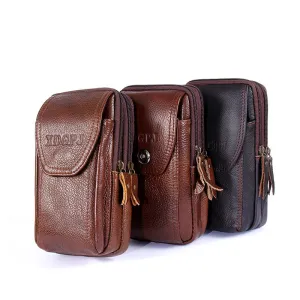 Men's Fashion Business Mobile Vertical Model In Shape Men's Waist Packs