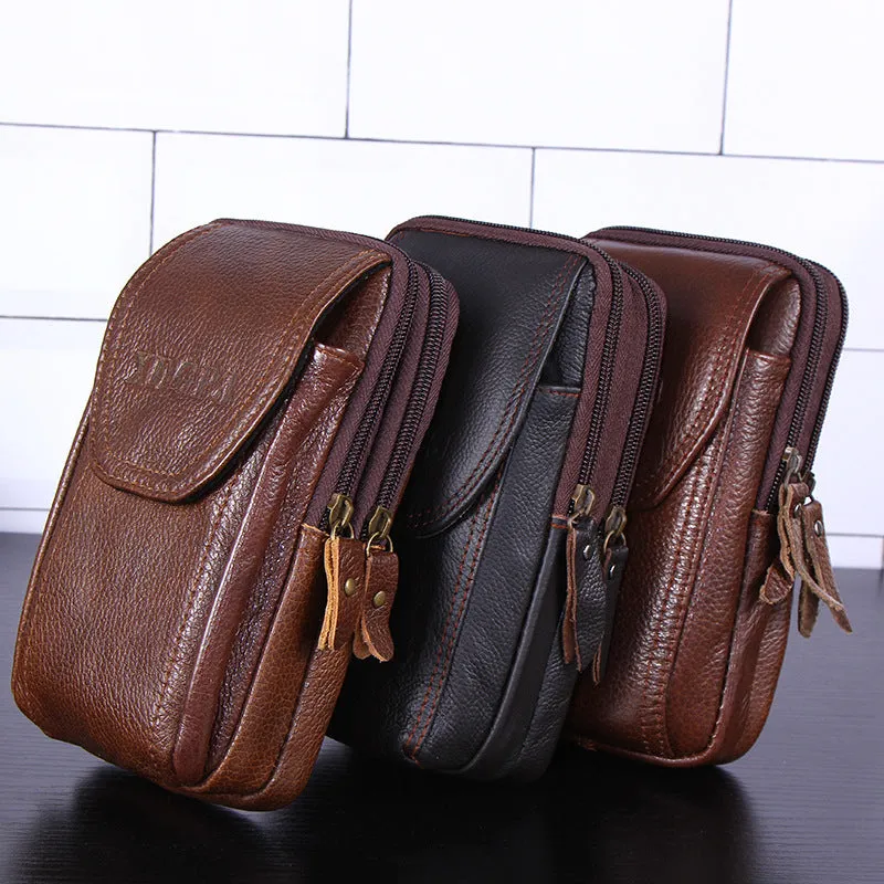 Men's Fashion Business Mobile Vertical Model In Shape Men's Waist Packs