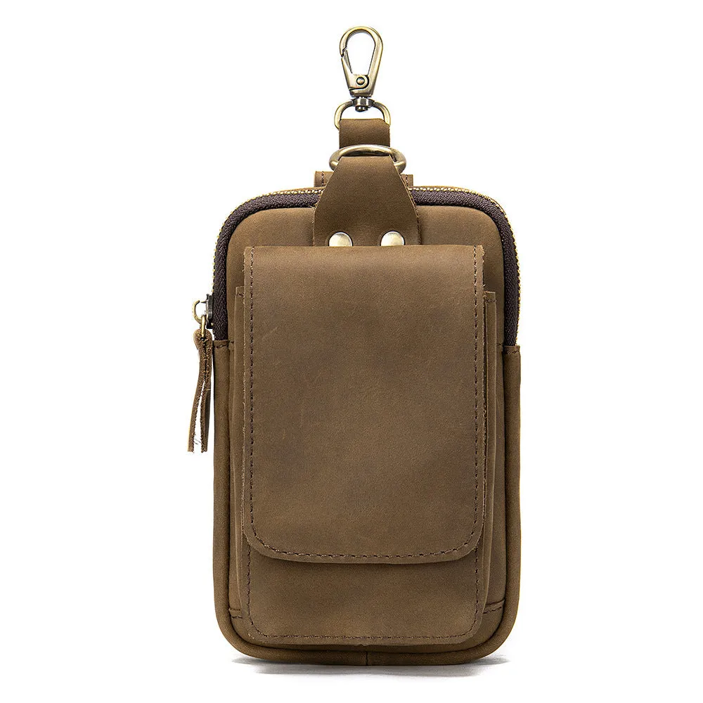 Men's First Layer Cowhide Work Site Wear Men's Waist Packs