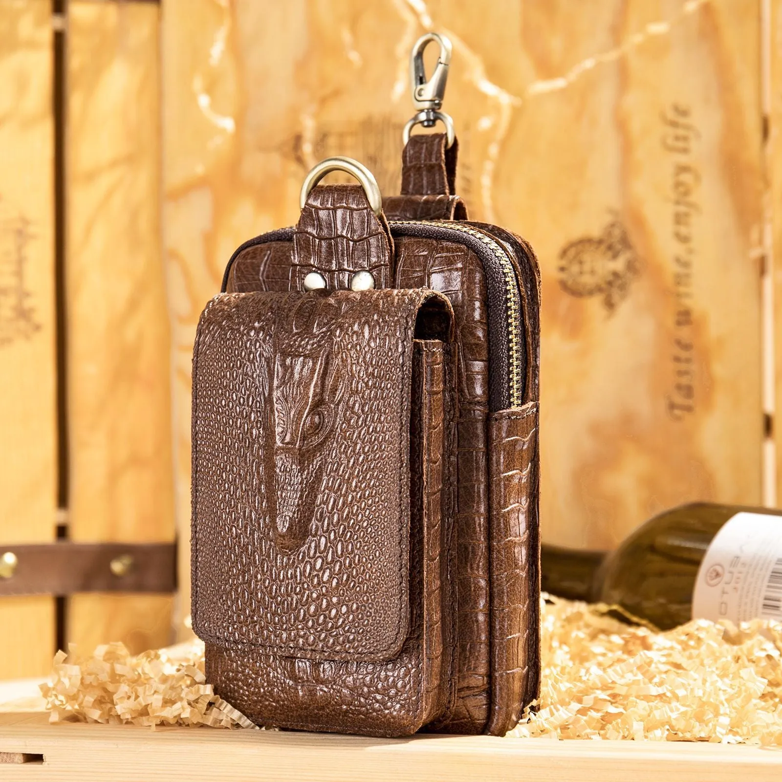 Men's First Layer Cowhide Work Site Wear Men's Waist Packs