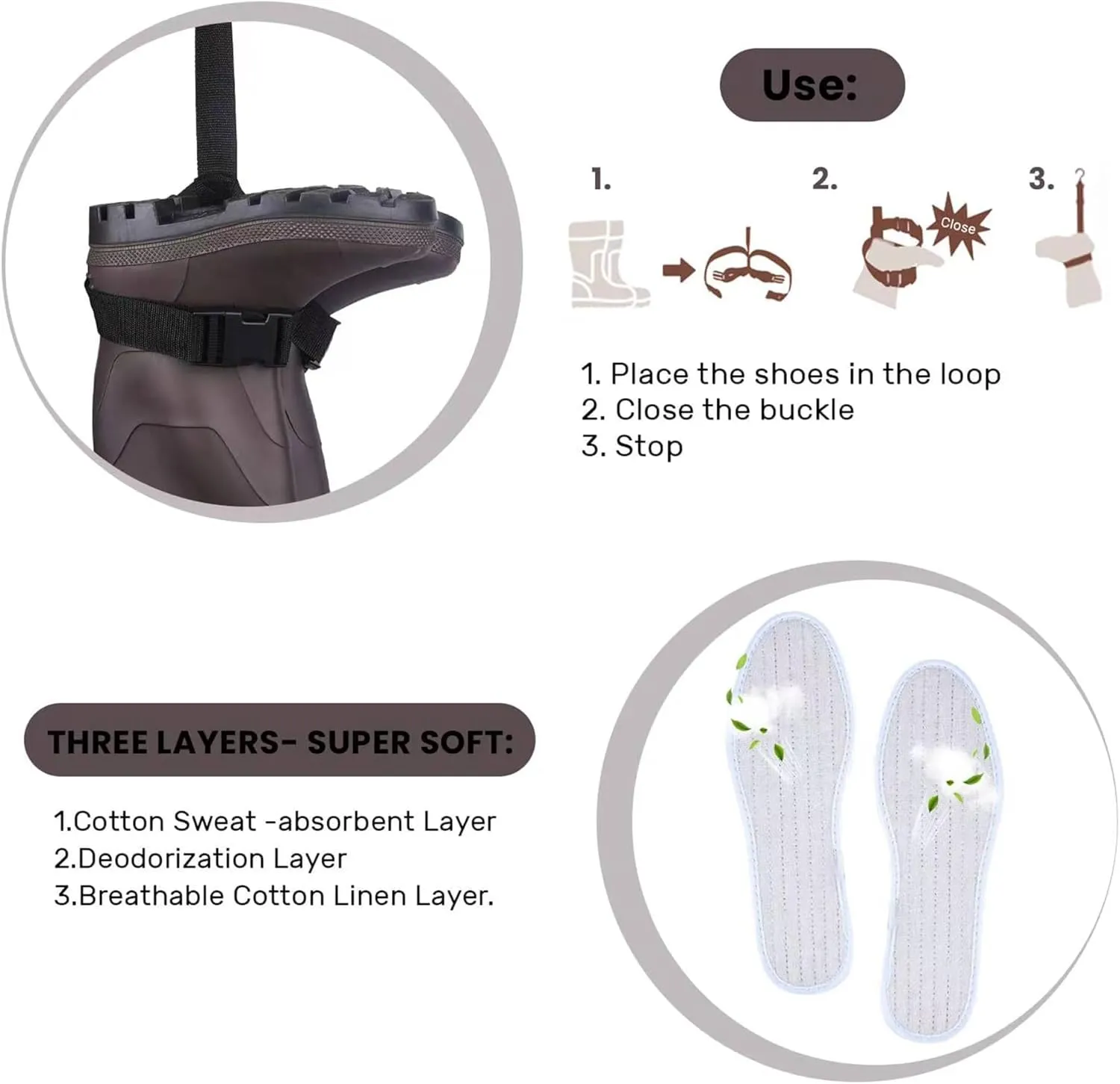 Men's Fishing Chest Waders with Boots, 2-ply Nylon/PVC Waders for Women with Boot Hanger