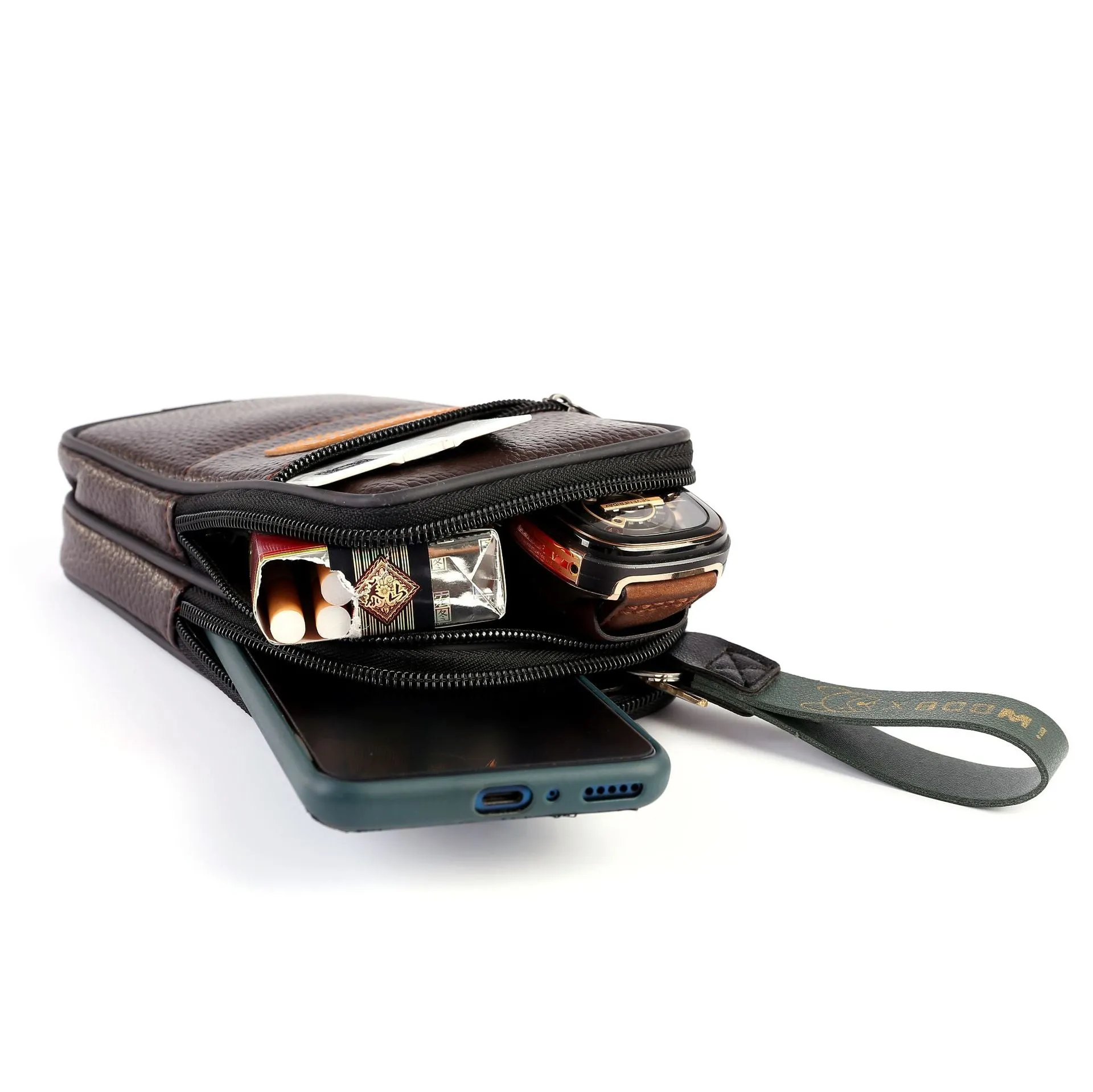 Men's Graceful Mobile Horizontal Running Pouch Men's Waist Packs
