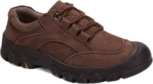 Men's Hiking Shoes Comfortable Leather Work Shoes Anti Slip Outdoor Walking Shoes Spring Autumn