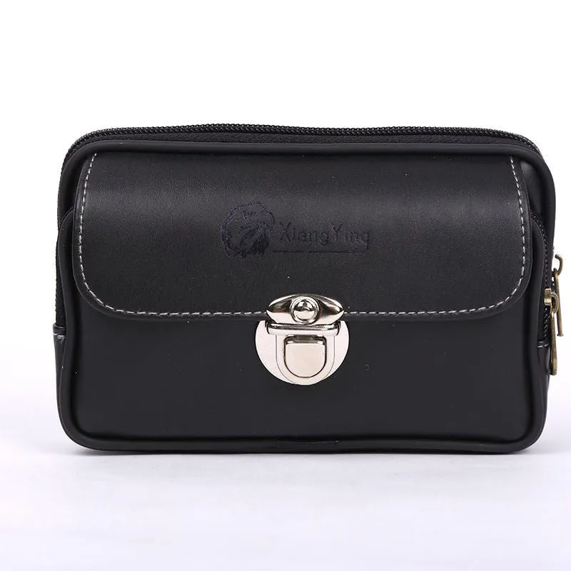 Men's Horizontal Vertical Version Zipper Mobile Stall Men's Waist Packs